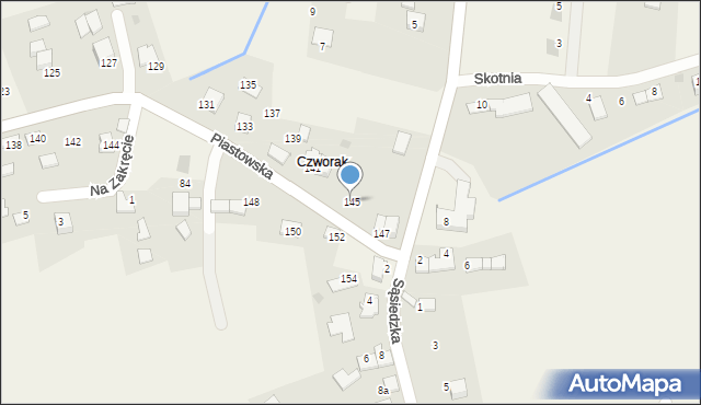 Wołowice, Piastowska, 145, mapa Wołowice