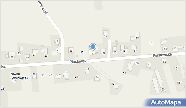 Wołowice, Piastowska, 37, mapa Wołowice
