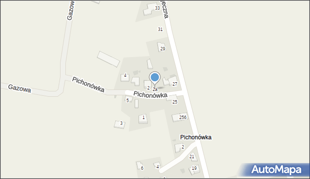 Wołowice, Pichonówka, 2a, mapa Wołowice