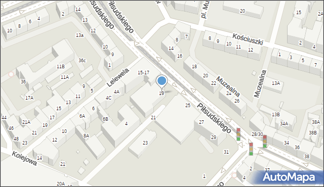 Wrocław, Piłsudskiego Józefa, marsz., 19, mapa Wrocławia