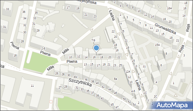 Wrocław, Piwna, 17a, mapa Wrocławia