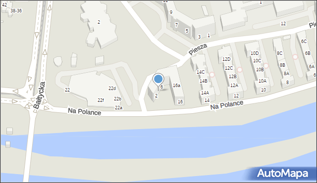 Wrocław, Piesza, 4, mapa Wrocławia