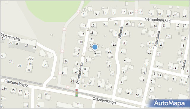 Wrocław, Piramowicza Grzegorza, ks., 7, mapa Wrocławia