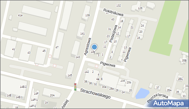 Wrocław, Pigwowa, 1, mapa Wrocławia