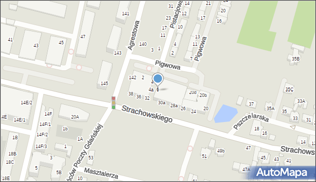 Wrocław, Pigwowa, 6b, mapa Wrocławia