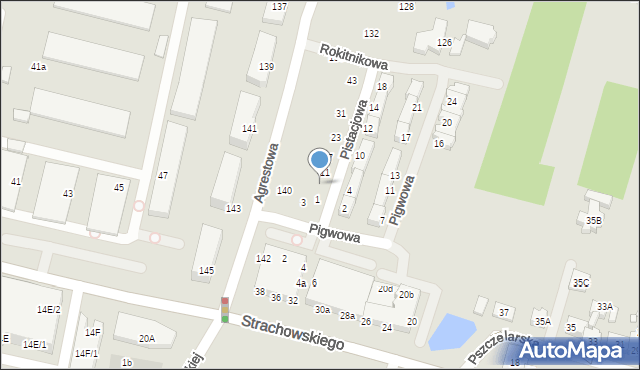 Wrocław, Pistacjowa, 7, mapa Wrocławia