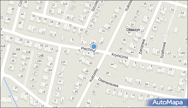 Wrocław, Piechoty, 2, mapa Wrocławia