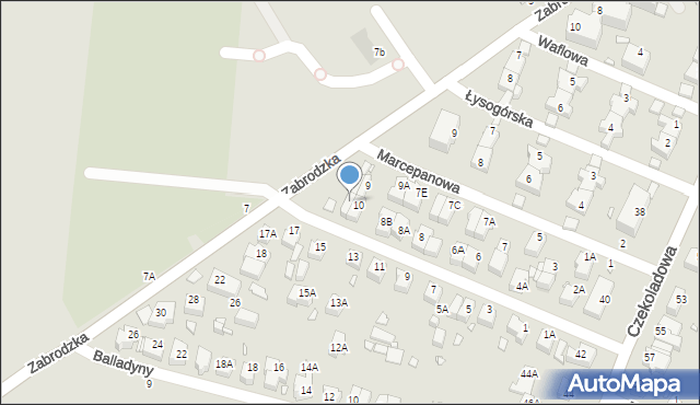 Wrocław, Piernikowa, 10A, mapa Wrocławia