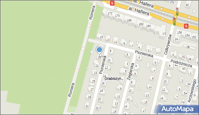 Wrocław, Pionierska, 19, mapa Wrocławia