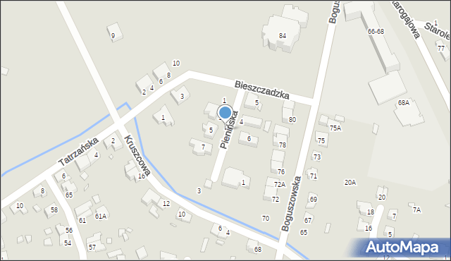 Wrocław, Pienińska, 6b, mapa Wrocławia