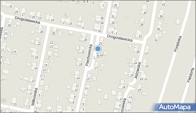 Wrocław, Piechowicka, 21, mapa Wrocławia