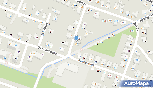 Wrocław, Piotrkowska, 10, mapa Wrocławia