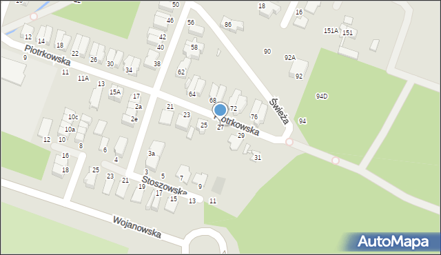 Wrocław, Piotrkowska, 27, mapa Wrocławia