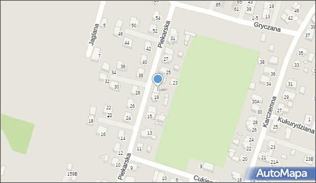 Wrocław, Piekarska, 21, mapa Wrocławia