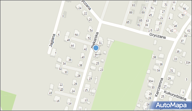 Wrocław, Piekarska, 27, mapa Wrocławia