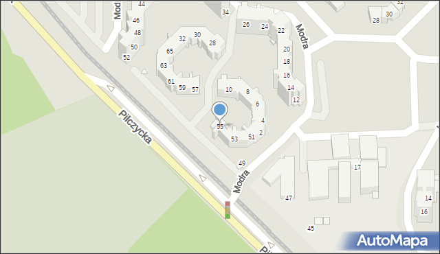 Wrocław, Pilczycka, 55, mapa Wrocławia