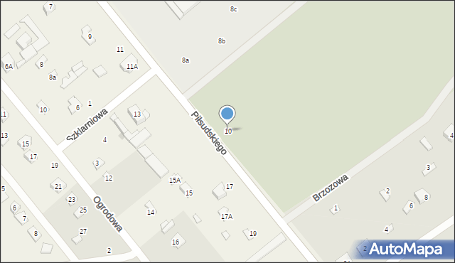Wrząca, Piłsudskiego Józefa, marsz., 10/12, mapa Wrząca