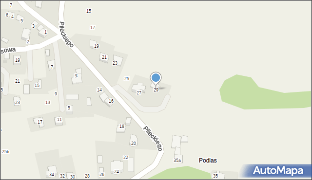 Wrząsowice, Pileckiego Witolda, rtm., 29, mapa Wrząsowice