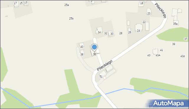 Wrząsowice, Pileckiego Witolda, rtm., 36, mapa Wrząsowice