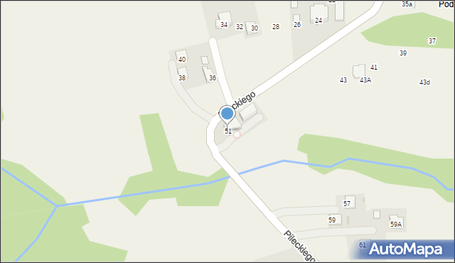 Wrząsowice, Pileckiego Witolda, rtm., 51, mapa Wrząsowice