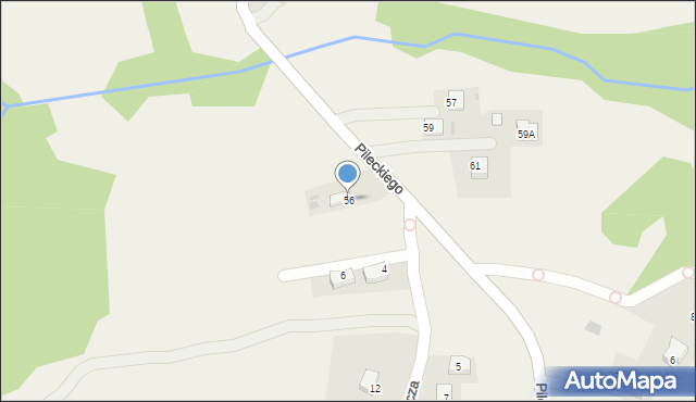 Wrząsowice, Pileckiego Witolda, rtm., 56, mapa Wrząsowice