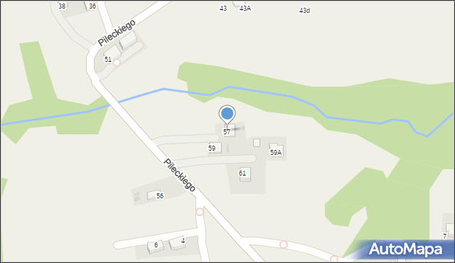 Wrząsowice, Pileckiego Witolda, rtm., 57, mapa Wrząsowice