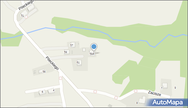 Wrząsowice, Pileckiego Witolda, rtm., 59a, mapa Wrząsowice