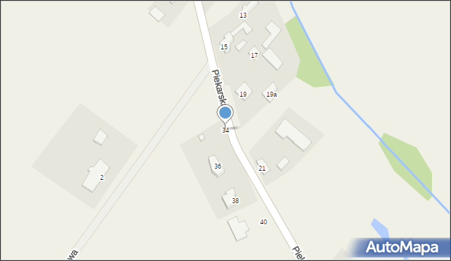 Wymysłów, Piekarska, 34, mapa Wymysłów