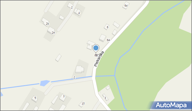 Wymysłów, Piekarska, 6B, mapa Wymysłów