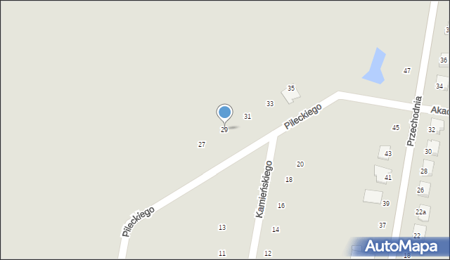 Wysokie Mazowieckie, Pileckiego Witolda, rtm., 29, mapa Wysokie Mazowieckie