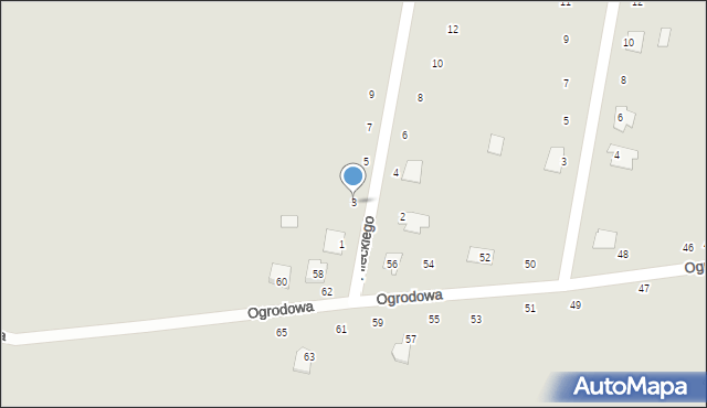 Wysokie Mazowieckie, Pileckiego Witolda, rtm., 3, mapa Wysokie Mazowieckie