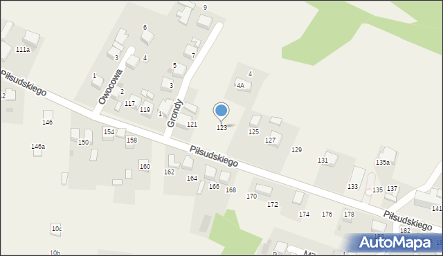 Zagórze, Piłsudskiego Józefa, marsz., 123, mapa Zagórze