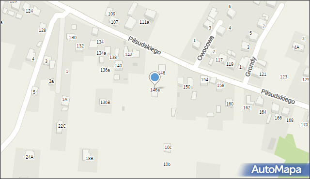Zagórze, Piłsudskiego Józefa, marsz., 146a, mapa Zagórze