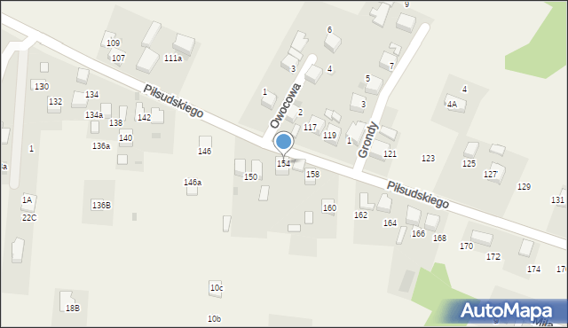 Zagórze, Piłsudskiego Józefa, marsz., 154, mapa Zagórze