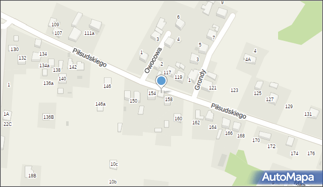 Zagórze, Piłsudskiego Józefa, marsz., 156, mapa Zagórze