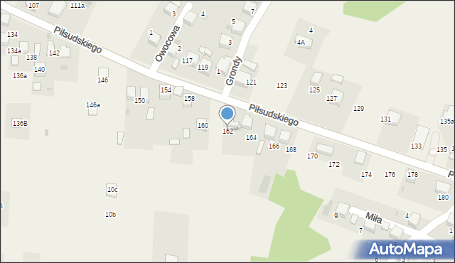 Zagórze, Piłsudskiego Józefa, marsz., 162, mapa Zagórze