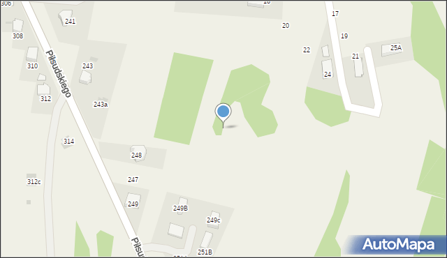 Zagórze, Piłsudskiego Józefa, marsz., 243r, mapa Zagórze