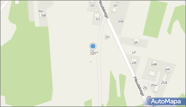 Zagórze, Piłsudskiego Józefa, marsz., 312c, mapa Zagórze
