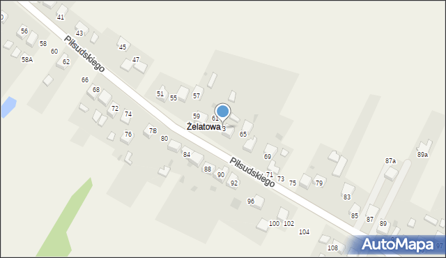 Zagórze, Piłsudskiego Józefa, marsz., 63, mapa Zagórze