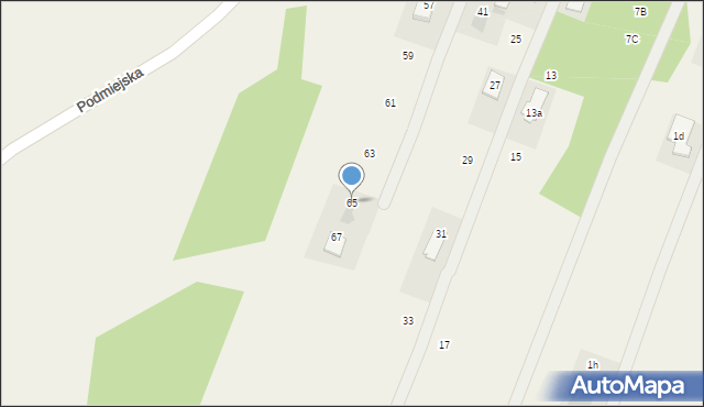 Zagościniec, Piastowska, 65, mapa Zagościniec