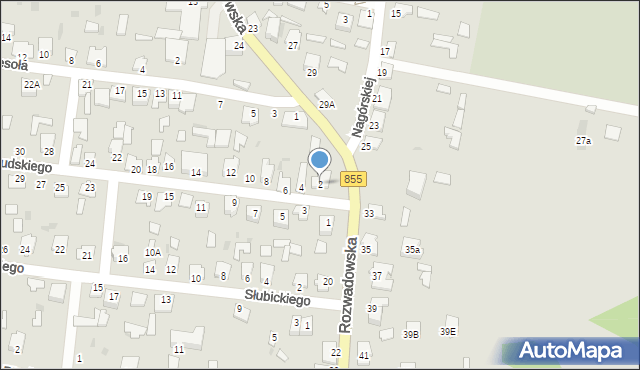 Zaklików, Piłsudskiego Józefa, marsz., 2, mapa Zaklików