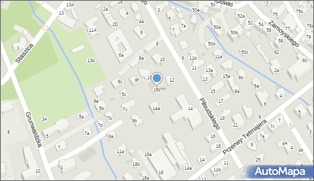 Zakopane, Piłsudskiego Józefa, marsz., 10c, mapa Zakopanego