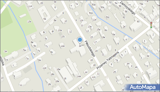 Zakopane, Piłsudskiego Józefa, marsz., 14, mapa Zakopanego