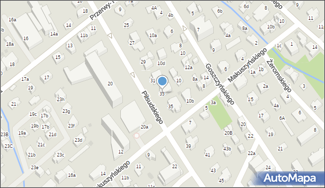 Zakopane, Piłsudskiego Józefa, marsz., 33, mapa Zakopanego