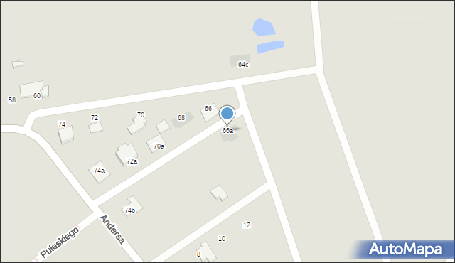 Zambrów, Pileckiego Witolda, rtm., 66a, mapa Zambrów