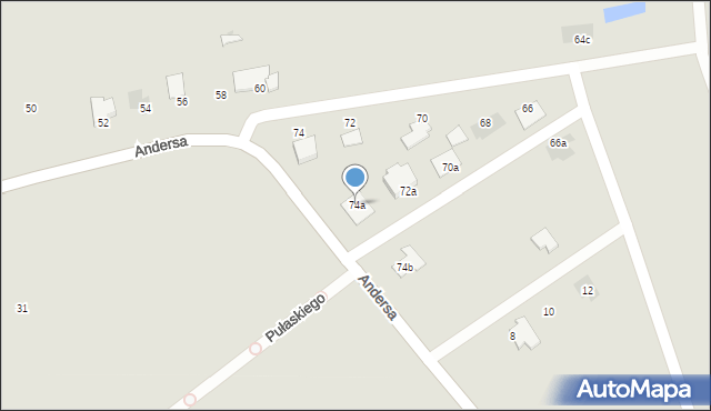 Zambrów, Pileckiego Witolda, rtm., 74a, mapa Zambrów