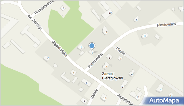 Zamek Bierzgłowski, Piastowska, 1, mapa Zamek Bierzgłowski