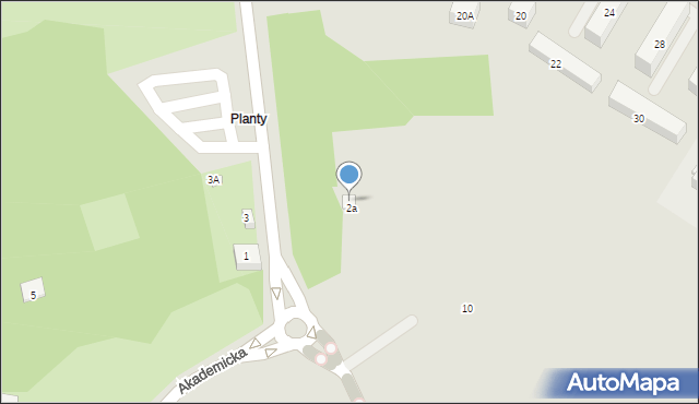 Zamość, Piłsudskiego Józefa, marsz., 2A, mapa Zamościa