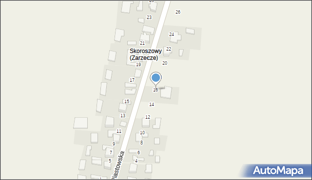 Zarzecze, Piastowska, 16, mapa Zarzecze