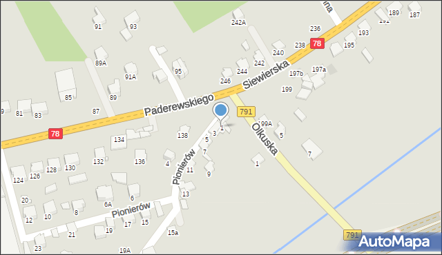 Zawiercie, Pionierów, 1, mapa Zawiercie